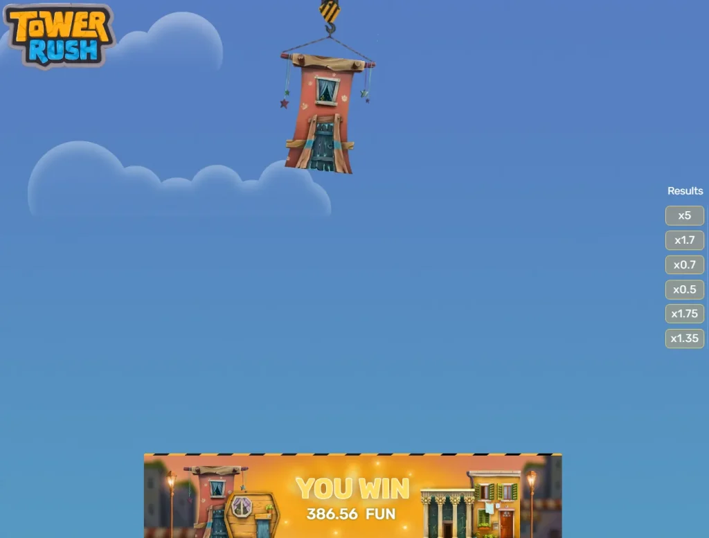Tower Rush – Gewinn